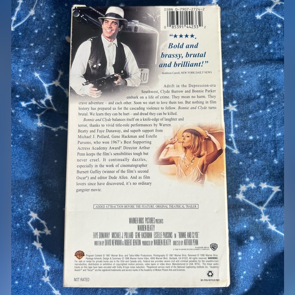 Bonnie and Clyde VHS Tape - Picture 2 of 4